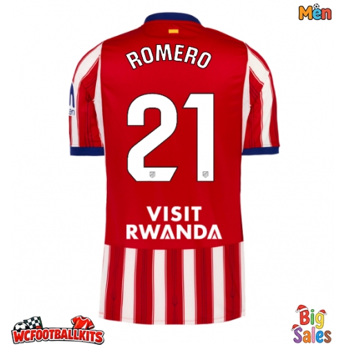 Atletico Madrid Cristian Romero #21 Replica Home Stadium Shirt 2026-27 Short Sleeve